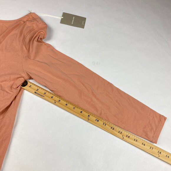 NWT Everlane Supima Scoop Back Long Sleeve Shirt Women's Size XL - Picture 13 of 14